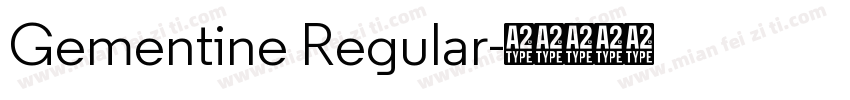 Gementine Regular字体转换